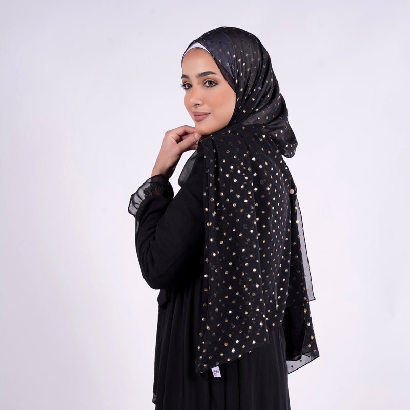 Chiffon Golden Dots.