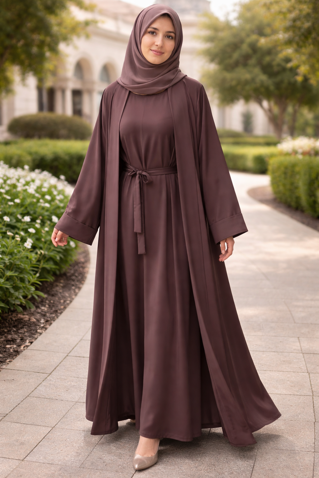 3 Pieces Abaya