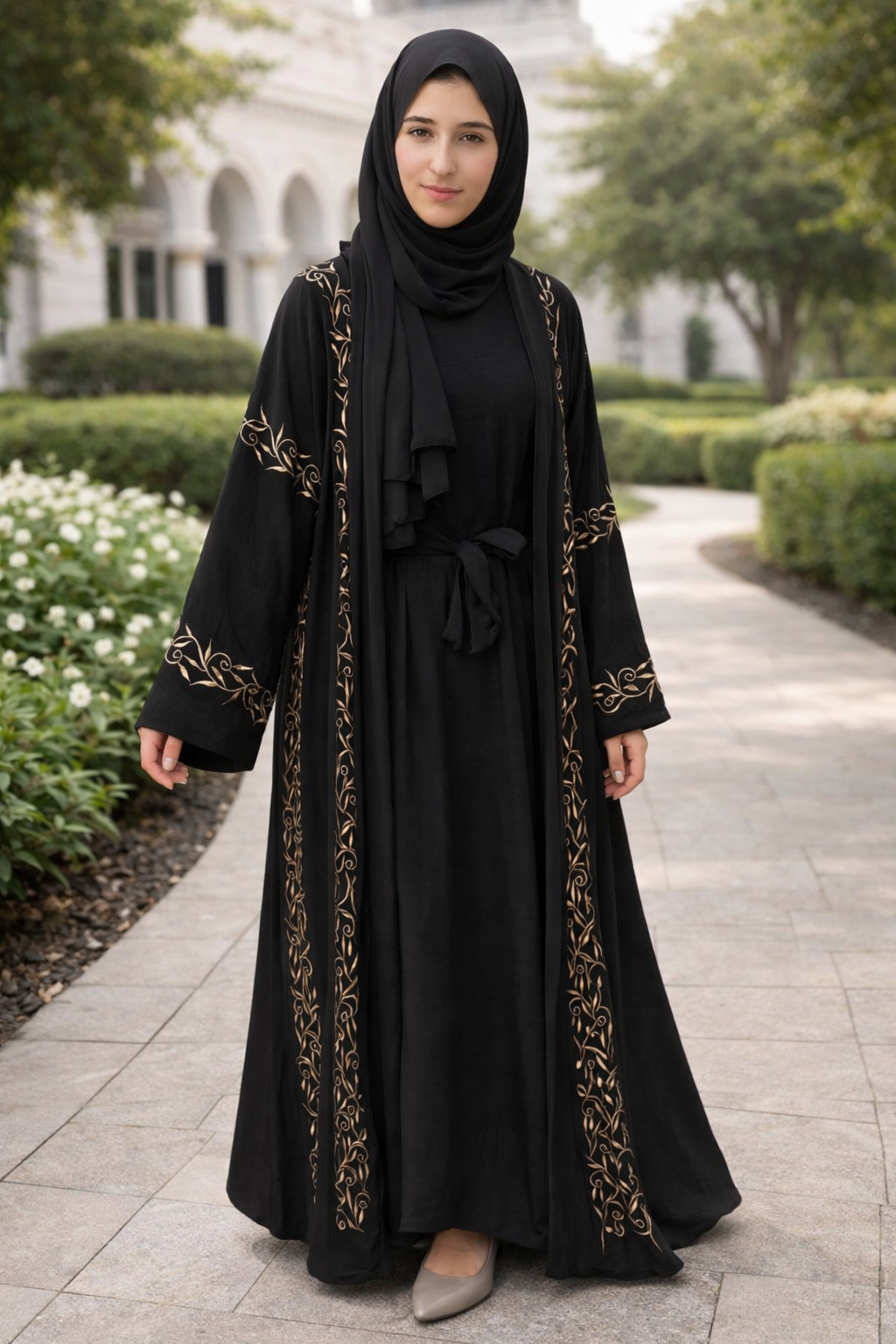 3 Pieces Abaya